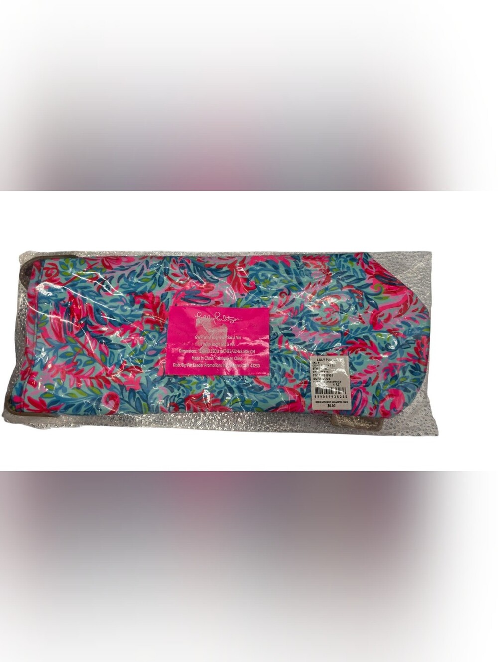 New Lilly Pulitzer Wine Bag